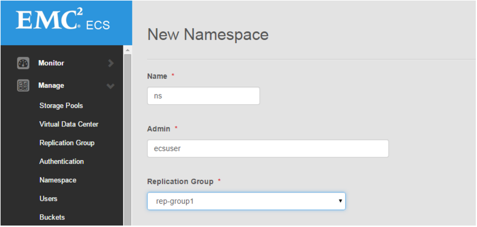 Create Namespace